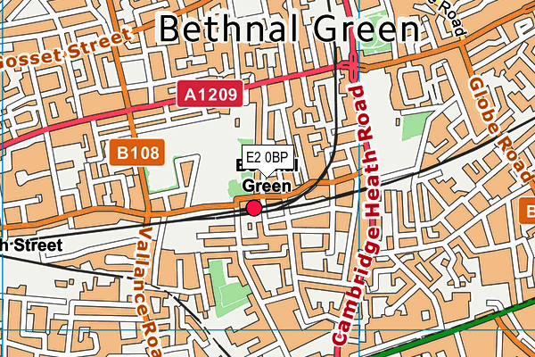 Hague Primary School map (E2 0BP) - OS VectorMap District (Ordnance Survey)