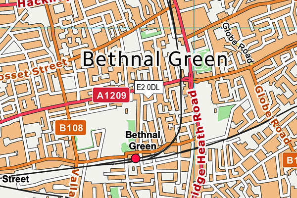 E2 0DL map - OS VectorMap District (Ordnance Survey)