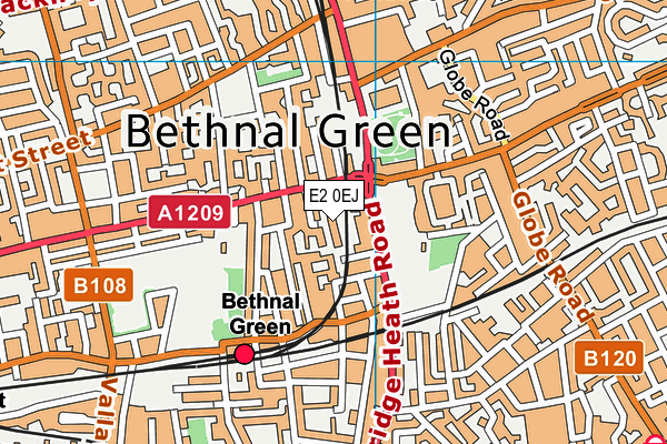 Crossfit London (Gales Gardens) map (E2 0EJ) - OS VectorMap District (Ordnance Survey)