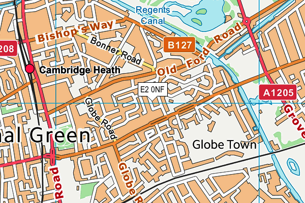 Bonner Primary School map (E2 0NF) - OS VectorMap District (Ordnance Survey)