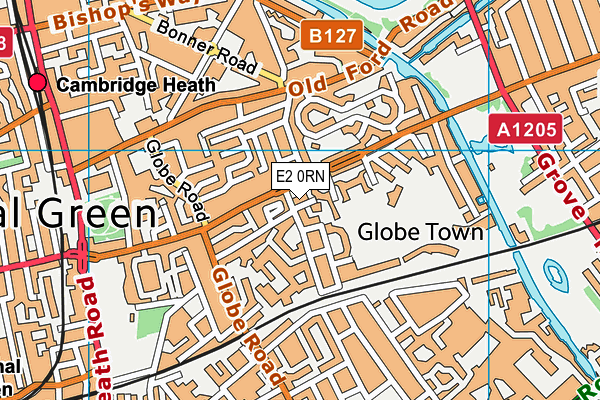 E2 0RN map - OS VectorMap District (Ordnance Survey)