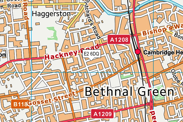 E2 6DQ map - OS VectorMap District (Ordnance Survey)