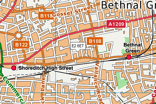 William Davis Primary School map (E2 6ET) - OS VectorMap District (Ordnance Survey)