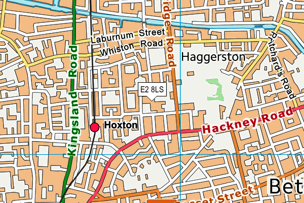 Haggerston School map (E2 8LS) - OS VectorMap District (Ordnance Survey)