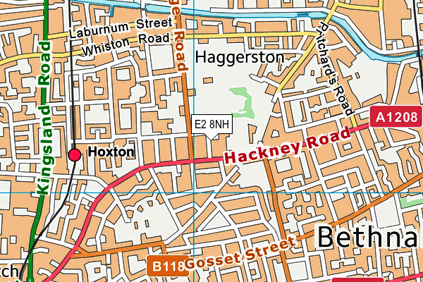 Haggerston Park map (E2 8NH) - OS VectorMap District (Ordnance Survey)