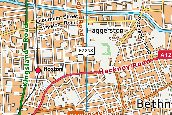 E2 8NS map - OS VectorMap District (Ordnance Survey)