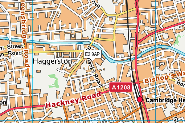 E2 9AP map - OS VectorMap District (Ordnance Survey)