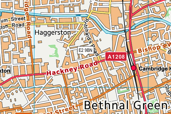 E2 9BN map - OS VectorMap District (Ordnance Survey)