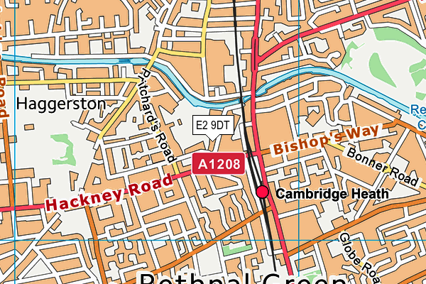 E2 9DT map - OS VectorMap District (Ordnance Survey)