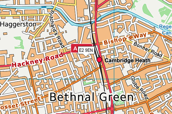 E2 9EN map - OS VectorMap District (Ordnance Survey)