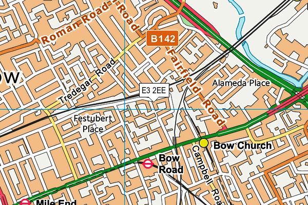 E3 2EE map - OS VectorMap District (Ordnance Survey)