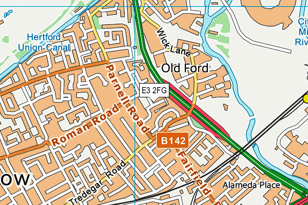 E3 2FG map - OS VectorMap District (Ordnance Survey)