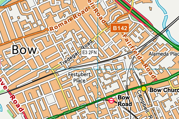 E3 2FN map - OS VectorMap District (Ordnance Survey)