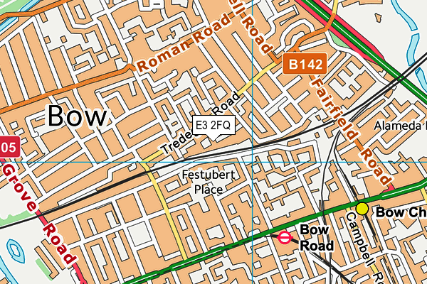 E3 2FQ map - OS VectorMap District (Ordnance Survey)