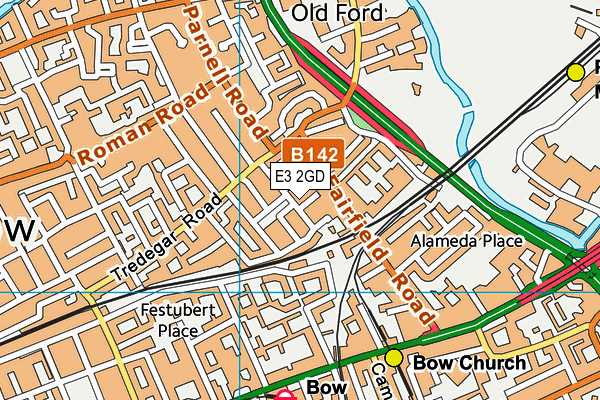 E3 2GD map - OS VectorMap District (Ordnance Survey)