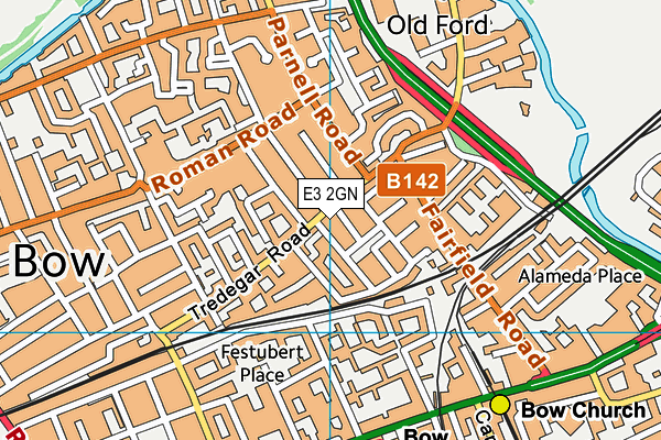 E3 2GN map - OS VectorMap District (Ordnance Survey)