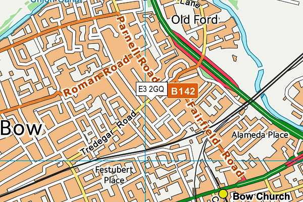 E3 2GQ map - OS VectorMap District (Ordnance Survey)