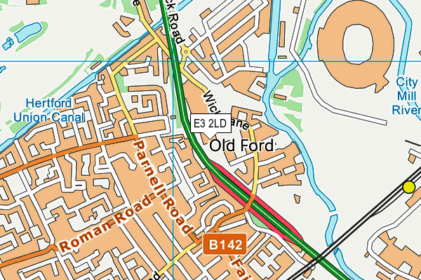 E3 2LD map - OS VectorMap District (Ordnance Survey)