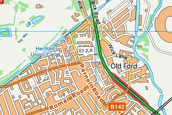 E3 2LR map - OS VectorMap District (Ordnance Survey)