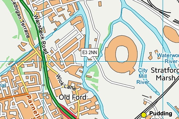 E3 2NN map - OS VectorMap District (Ordnance Survey)