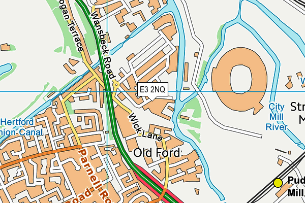 E3 2NQ map - OS VectorMap District (Ordnance Survey)