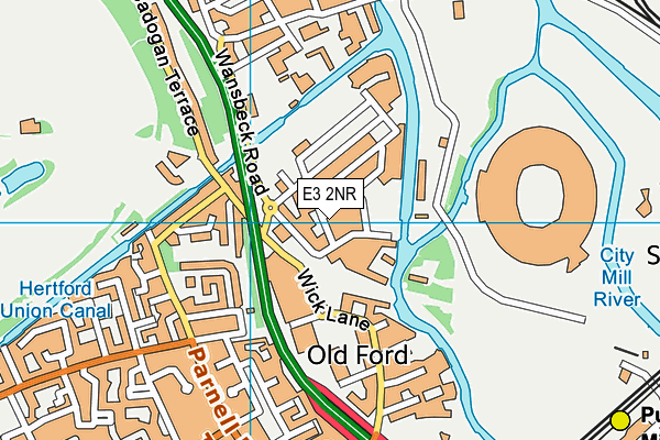 E3 2NR map - OS VectorMap District (Ordnance Survey)