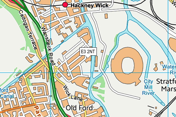 E3 2NT map - OS VectorMap District (Ordnance Survey)