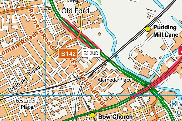E3 2UD map - OS VectorMap District (Ordnance Survey)