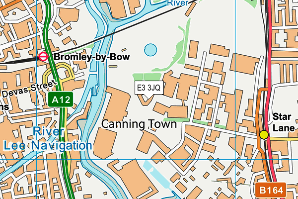 E3 3JQ map - OS VectorMap District (Ordnance Survey)