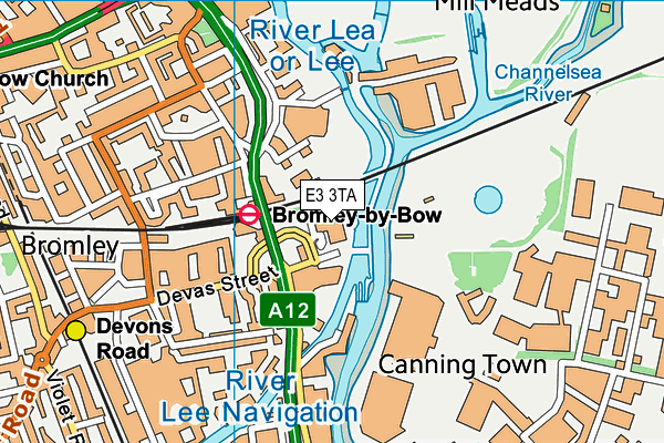 East London Arts & Music map (E3 3TA) - OS VectorMap District (Ordnance Survey)