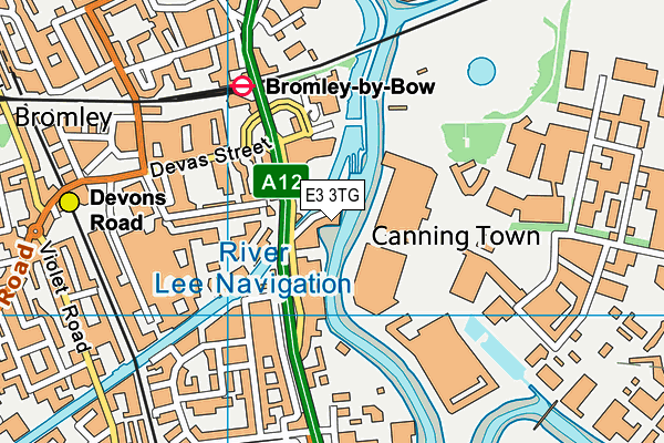 E3 3TG map - OS VectorMap District (Ordnance Survey)