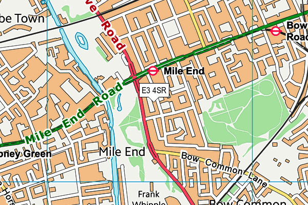 E3 4SR map - OS VectorMap District (Ordnance Survey)