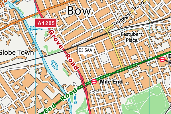 E3 5AA map - OS VectorMap District (Ordnance Survey)
