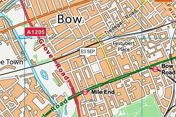 E3 5EP map - OS VectorMap District (Ordnance Survey)