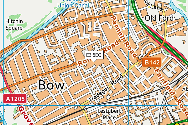 E3 5EQ map - OS VectorMap District (Ordnance Survey)