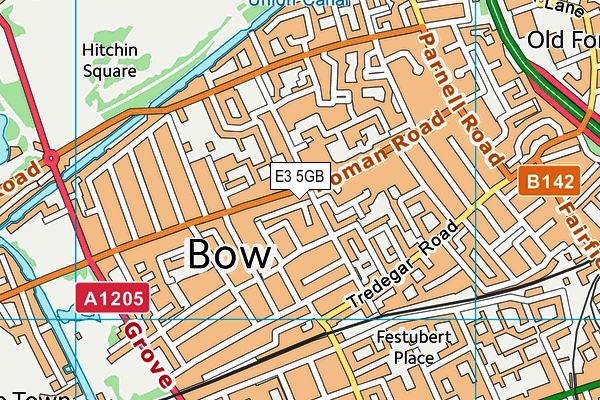 E3 5GB map - OS VectorMap District (Ordnance Survey)
