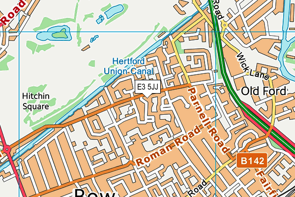 E3 5JJ map - OS VectorMap District (Ordnance Survey)