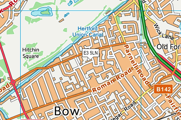 E3 5LN map - OS VectorMap District (Ordnance Survey)