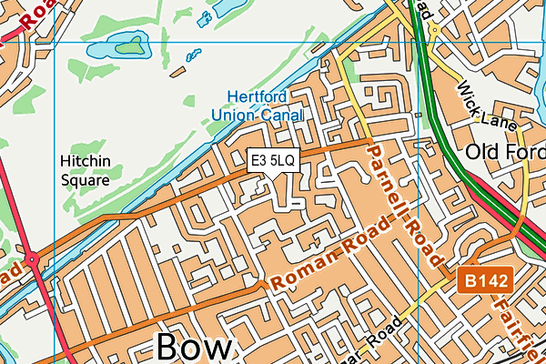 E3 5LQ map - OS VectorMap District (Ordnance Survey)