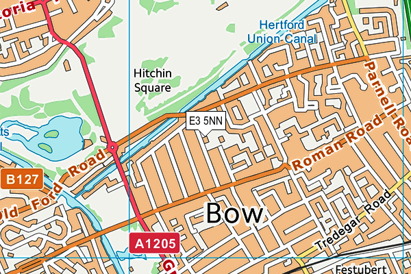 E3 5NN map - OS VectorMap District (Ordnance Survey)