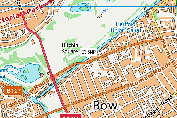 E3 5NP map - OS VectorMap District (Ordnance Survey)