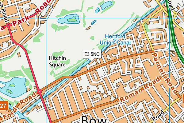 E3 5NQ map - OS VectorMap District (Ordnance Survey)