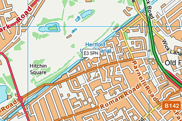 E3 5PH map - OS VectorMap District (Ordnance Survey)
