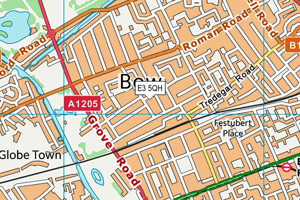 E3 5QH map - OS VectorMap District (Ordnance Survey)