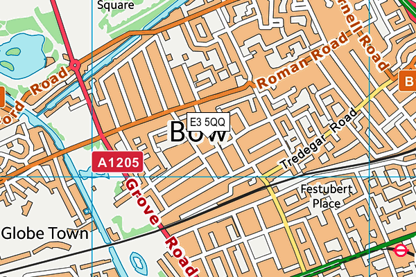 E3 5QQ map - OS VectorMap District (Ordnance Survey)