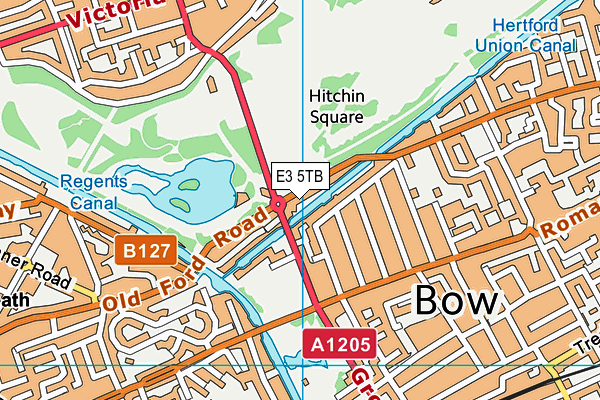 E3 5TB map - OS VectorMap District (Ordnance Survey)