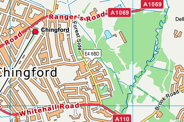 E4 6BD map - OS VectorMap District (Ordnance Survey)