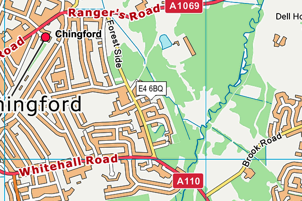 E4 6BQ map - OS VectorMap District (Ordnance Survey)