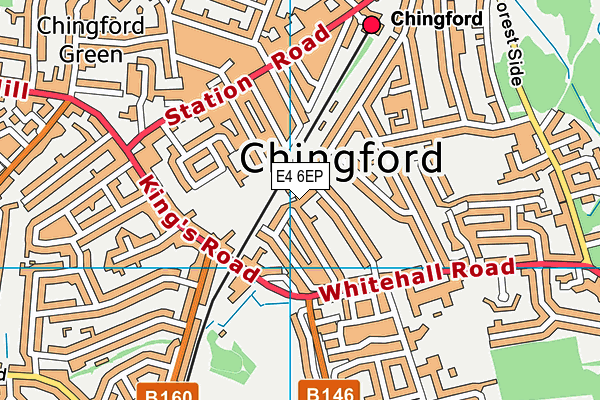 E4 6EP map - OS VectorMap District (Ordnance Survey)