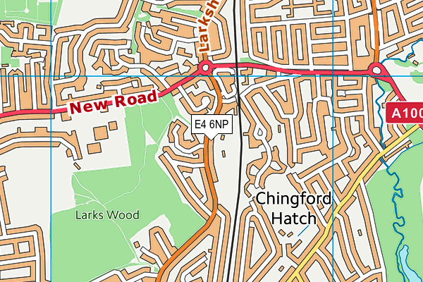 St Annes Church Centre map (E4 6NP) - OS VectorMap District (Ordnance Survey)